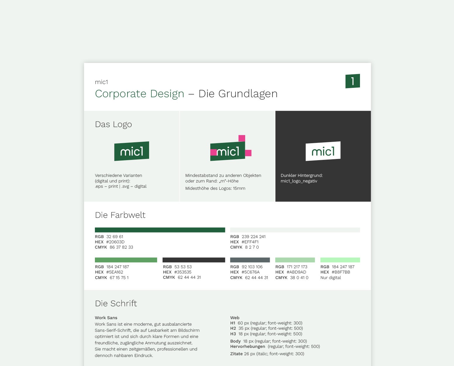 Corporate Design von mic1