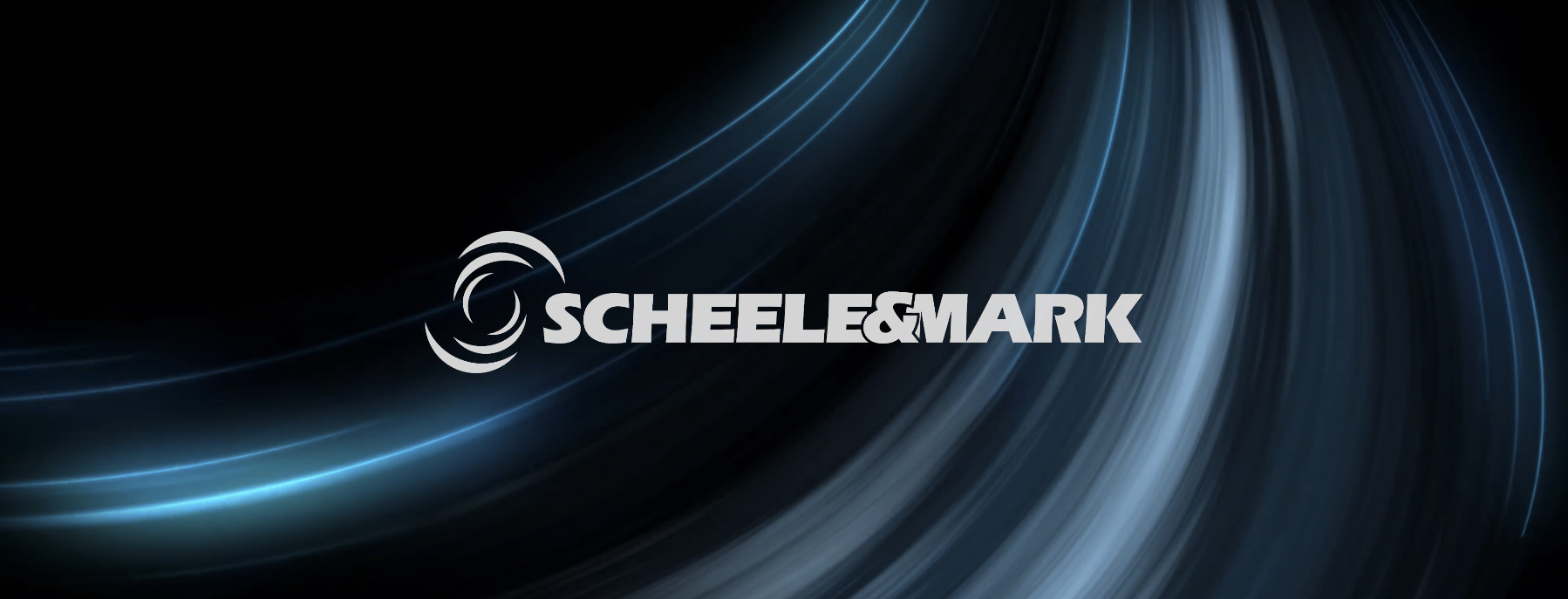 Scheele & Mark Logo auf einem bewegten Hintergrund